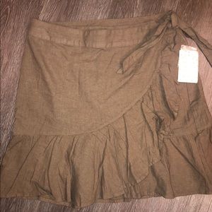 Free People wrap short skirt